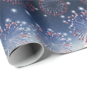 Fireworks Over City—United States 250 Celebration Cadeaupapier (Rol Hoek)