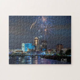 Fireworks over Des Moines, Iowa. Legpuzzel