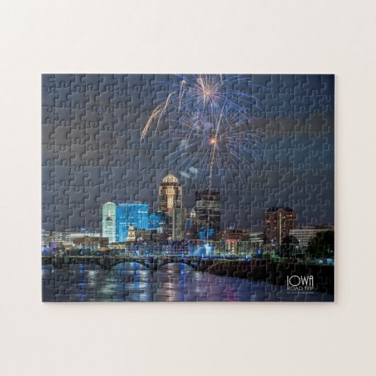 Fireworks over Des Moines, Iowa. Legpuzzel (Horizontaal)