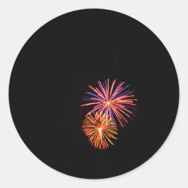 Fireworks P3621-sticker Ronde Sticker