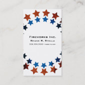 Fireworks Paintball Business Card Visitekaartje (Achterkant)