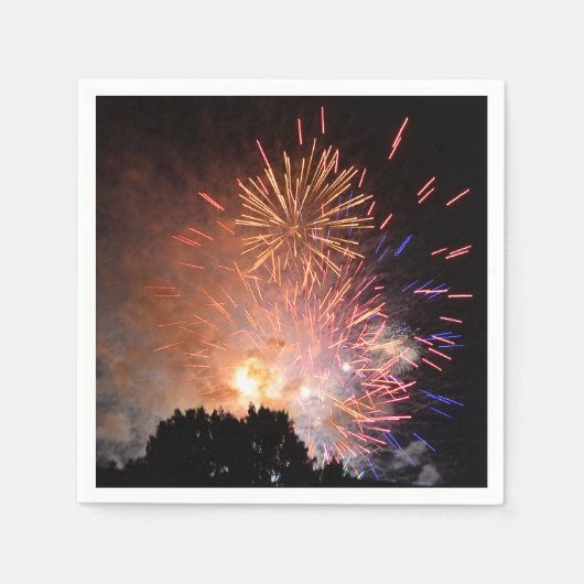 Fireworks Paper Napkin Servet (Voorkant)