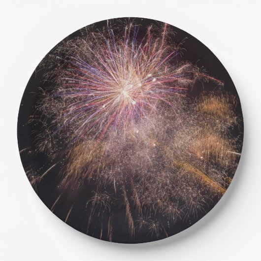 Fireworks papieren borden bordje (Voorkant)