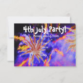 Fireworks, partij op 4 juli kaart (Achterkant)