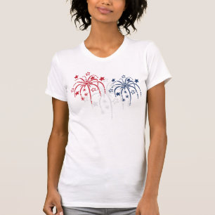 Fireworks Patriotic, 4 juli Shirten T-shirt