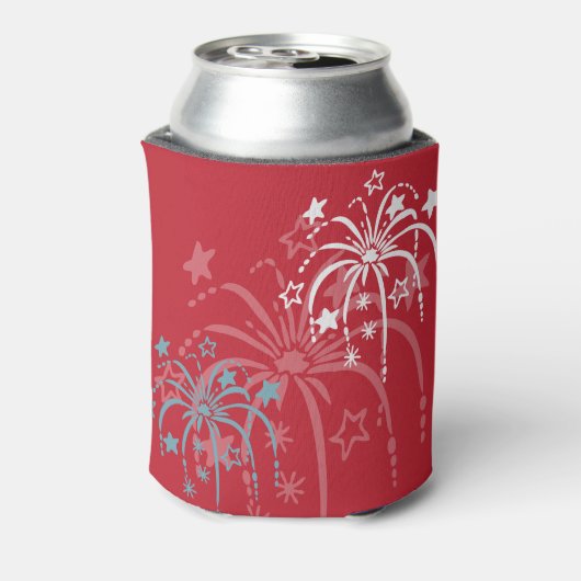 Fireworks Patriotic Eetble Koelbox Blikjeskoeler (Blikje Achterkant)