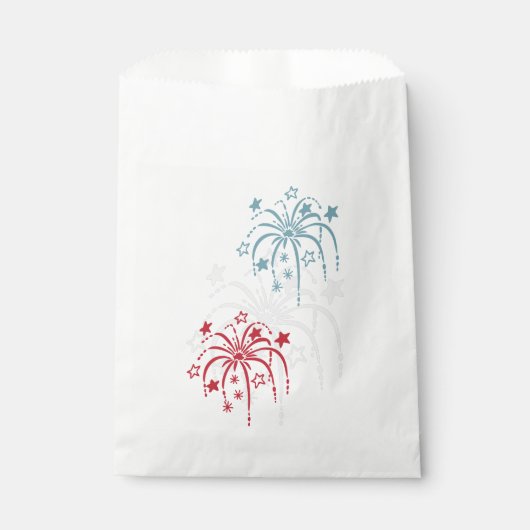 Fireworks Patriotic Paper Goodie Bags Bedankzakje (Voorkant)