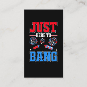 Fireworks Patriotic Party USA Celebration 4th of J Visitekaartje