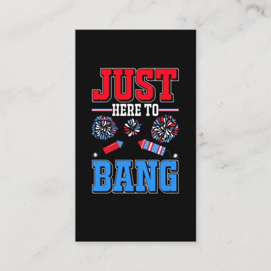 Fireworks Patriotic Party USA Celebration 4th of J Visitekaartje (Voorkant)