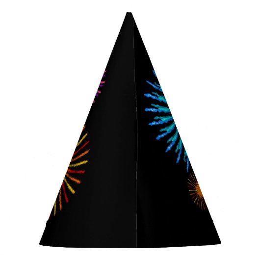 Fireworks-patroon branden feesthoedjes (Achterkant)