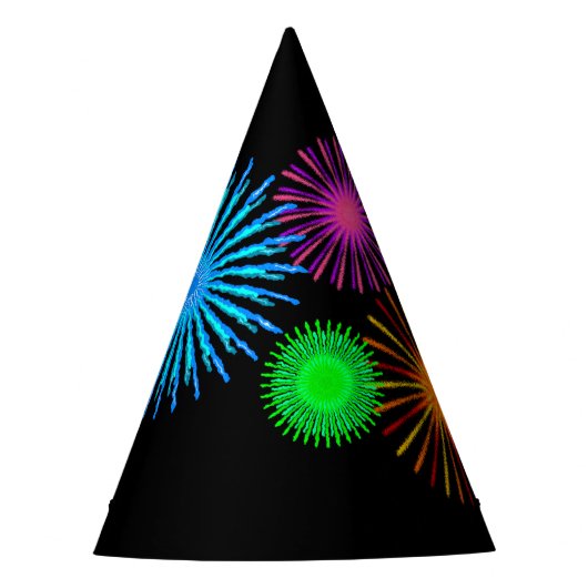Fireworks-patroon branden feesthoedjes (Voorkant)