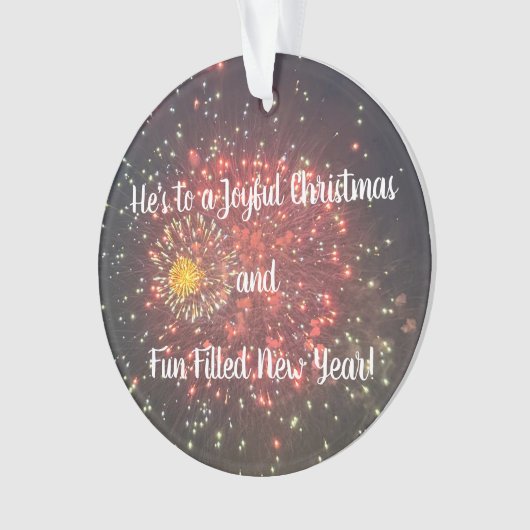 Fireworks Photo Ornament  (voorkant)