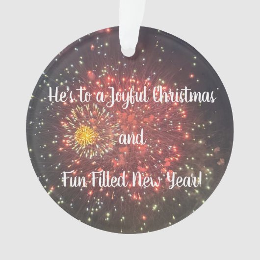 Fireworks Photo Ornament  (voorkant)