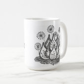 Fireworks Pond Lily Koffiemok (Voorkant rechts)