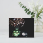 Fireworks Postcard Briefkaart (Staand voorkant)