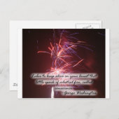 Fireworks-prijsopgave Briefkaart (Voorkant / Achterkant)