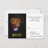 Fireworks-reactiekaart RSVP Kaartje (Voorkant)