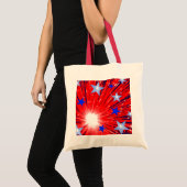 Fireworks Red White Blue-canvas tas (Voorkant (product))