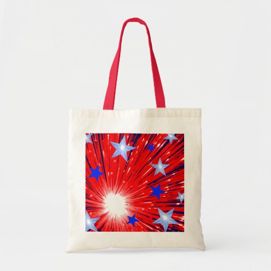 Fireworks Red White Blue-canvas tas (Voorkant)
