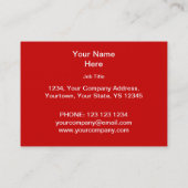 Fireworks Red White Bue-visitekaartje Visitekaartje (Achterkant)