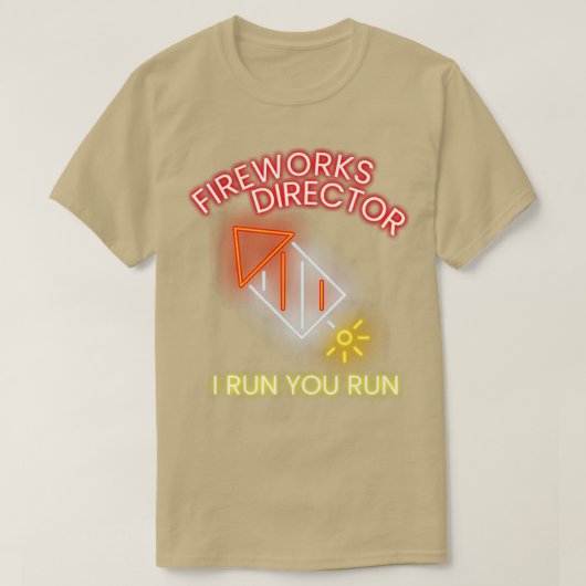 Fireworks-regisseur T-shirt (Design voorkant)