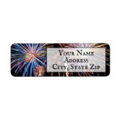 Fireworks Return Address Label (Voorkant)