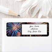 Fireworks Return-adreslabel Etiket (Insitu)