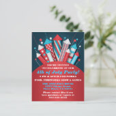 Fireworks Rockets, 4 juli, Briefkaart (Staand voorkant)