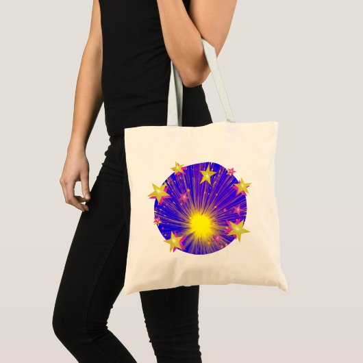 Fireworks Round canvas tas (Voorkant (product))