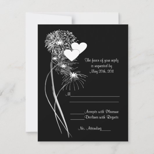 Fireworks RSVP-kaart RSVP Kaartje (Achterkant)