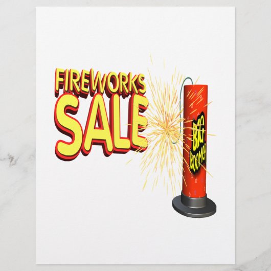 Fireworks Sale Flyer (Voorkant)