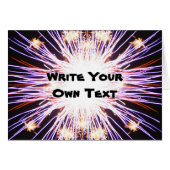 Fireworks - Schrijf uw eigen tekst (Voorkant Horizontaal)