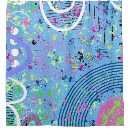 Fireworks Show Douchegordijn (Voorkant)