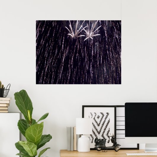Fireworks Shower Poster (Thuiskantoor)
