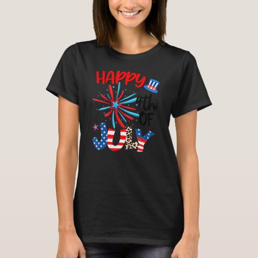 Fireworks Star Leopard Fireworks American Happy 4t T-shirt (Voorkant)