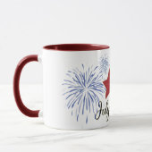 Fireworks Stars and Stripes 4 juli Mok 11 oz (Links)