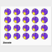 Fireworks sticker-ronde ronde sticker (Vel)