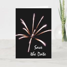 Fireworks Summer Wedding Save the Date Aankondiging