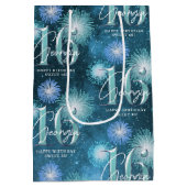 Fireworks Sweet 16 Blauwgroen ID984 Medium Cadeauzakje (Achterkant)
