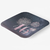 Fireworks Sweet 16 Midnight Blush ID984 Papieren Bordje (Gebogen)