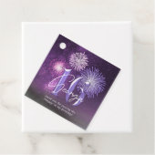 Fireworks Sweet 16 Paarse ID984 Bedankjes Labels (In situ)