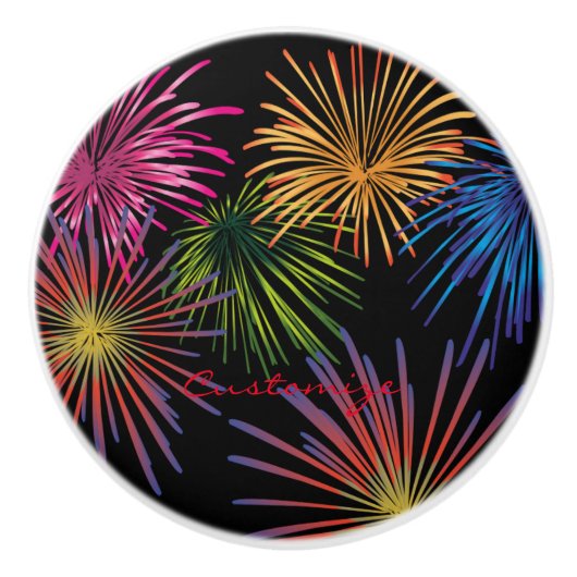 Fireworks Thunder_Cove exploiteren Keramische Knop (Voorkant)