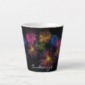 Fireworks Thunder_Cove exploiteren Latte Mok (Voorkant)
