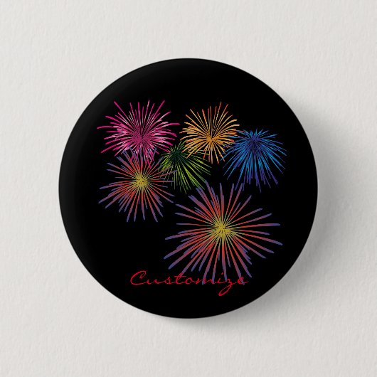 Fireworks Thunder_Cove exploiteren Ronde Button 5,7 Cm (Voorkant)