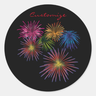 Fireworks Thunder_Cove exploiteren Ronde Sticker
