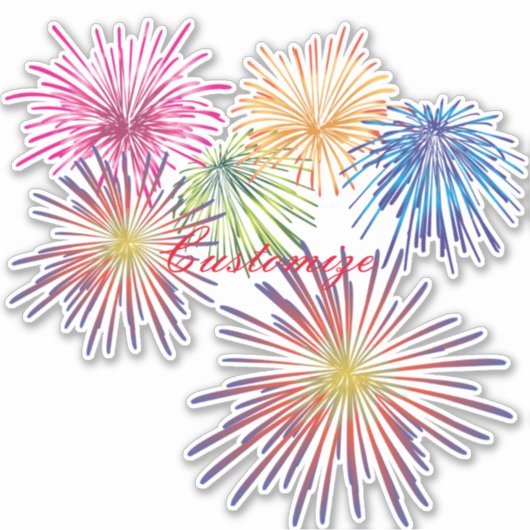 Fireworks Thunder_Cove exploiteren Sticker (Voorkant)