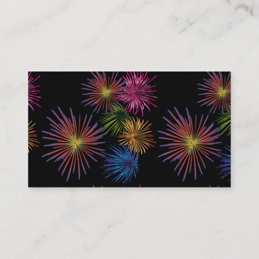 Fireworks Thunder_Cove exploiteren Visitekaartje (Achterkant)