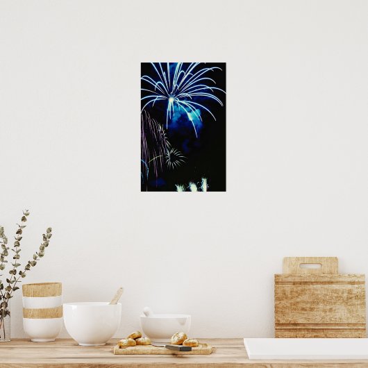 Fireworks, Toronto, Ontario, Canada Poster (Keuken)