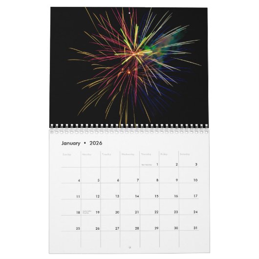 Fireworks-wandkalender Kalender (Jan 2026)