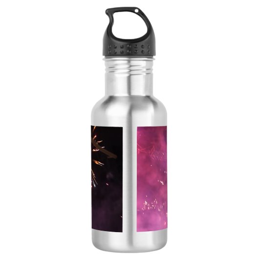 Fireworks Water Fles (Achterkant)